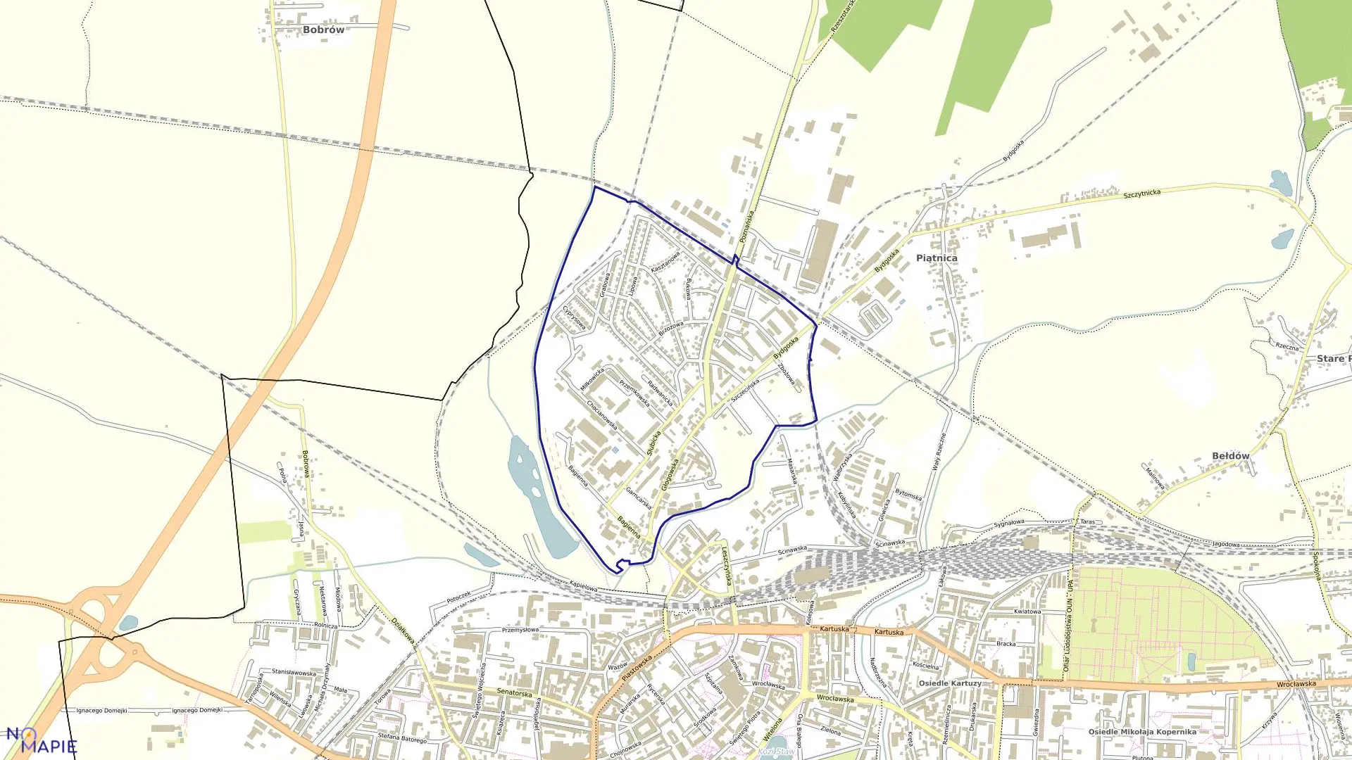 Mapa obrębu CZARNY DWÓR w mieście Legnica